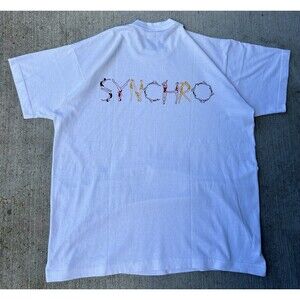 Vintage 90s Synchronized Swimming Graphic T-Shirt XL Boxy Single Stitch USA Made
